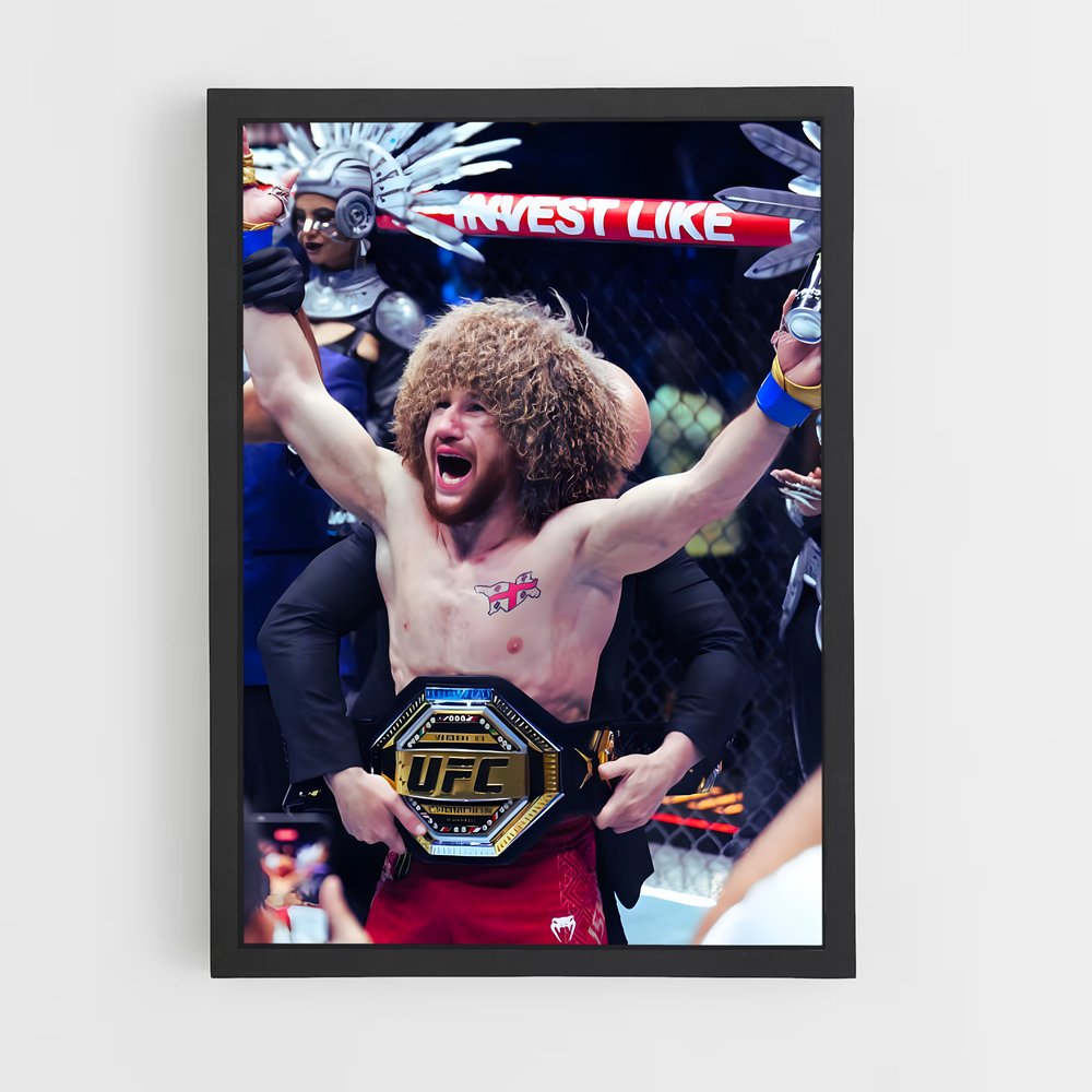 Poster Merab dvalishvili – affiche MMA (vue 2)